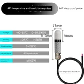 Patlamaya Dayanıklı Toz Geçirmez RS485 Sıcaklık ve Nem Sensörü Verici Modbus - LX1485-07 - 1