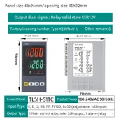Dijital Akıllı Sıcaklık Kontrol Cihazı - 48*96mm Röle + Solid Sinyal Ayarlı - 1