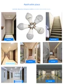 E27 LED Plastik Kaplı Alüminyum Akusto-Optik Kontrollü Ampul 7W - Beyaz (Tip 1) - 2