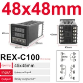 Dijital PID Sıcaklık Kontrol Cihazı REX-C100 - Altın - 1