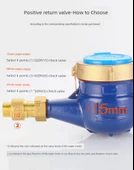 Pirinç Su Sayacı Vanası - 20mm (Su Sayacı Öncesi Montaj) - 9