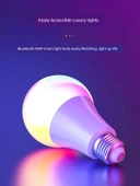 Akıllı RGB Ampul - Renkli ve Sıcak Beyaz - 9W WiFi Dual Mode A60 (220V) thumbnail 4