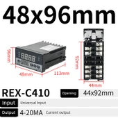 REX-C100 Evrensel Giriş 4-20Ma Akım Çıkışlı Yüksek Kaliteli Sıcaklık Kontrol Cihazı - 1