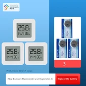 Bluetooth Sıcaklık ve Nem Ölçer 2 - 3'lü Paket + 3 Yedek Pil thumbnail 1