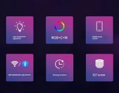 Akıllı RGB Ampul - Renkli ve Sıcak Beyaz - 9W WiFi Dual Mode A60 (220V) thumbnail 9