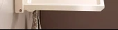 Katlanabilir Banyo Rafı - Duvara Monte - Füme - 39cm - Kancalı - Delmesiz thumbnail 8