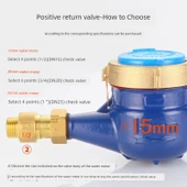 Pirinç Su Sayacı Vanası - 20mm (Su Sayacı Öncesi Montaj) - 4