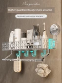 Vantuzlu Banyo Rafı - Şeffaf Gri Çubuksuz 2'li Paket - 5