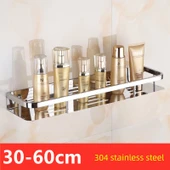 304 Paslanmaz Çelik Banyo Rafı - Tek Katlı - 50cm (Model 2) - 2