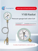 Y100 Hidrolik Yağ Basınç Ölçer - Y100 [0-1.0mpa] 10kg - 2