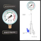 Su Basınç Ölçer 0-10kg 4 Min Dış Dişli Basınç Tahliye Valfli - 1
