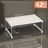 Lavabo Altı Düzenleyici Raf - 60-68cm Uzunluk, 42cm Genişlik, 33cm Yükseklik - 1