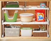 Lavabo Altı Rafı - 47-68 cm Uzunluk, 42 cm Genişlik, 32 cm Yükseklik thumbnail 8