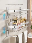 Banyo Cam Rafı - Tek Katlı - 40cm - Hafif Model - 4