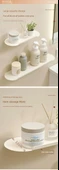 Minimalist Banyo Rafı - Deliksiz Duvar Rafı - Füme Gri 50x12cm - 10