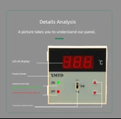 Dijital Ekranlı Sıcaklık Kontrol Cihazı - XMTD-2201 K Skalası (0-400 Derece) - 9