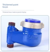 Dikey Su Sayacı DN20 6 Nokta Üst Bakır Kapak Bakır Rakor Takviyeli Plaka thumbnail 10