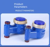 Dikey Su Sayacı DN20 6 Nokta Üst Bakır Kapak Bakır Rakor Takviyeli Plaka thumbnail 11