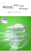 Paslanmaz Çelik Panjurlu Aspiratör - 8 inç 2# Alüminyum Alaşımlı 25cm - 7