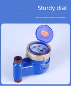 Dikey Su Sayacı DN20 6 Nokta Üst Bakır Kapak Bakır Rakor Takviyeli Plaka thumbnail 9