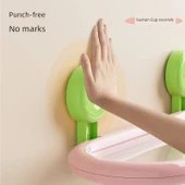 Duvara Monte Oval Banyo Rafı - Pembe - Tek Katmanlı - 3