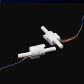 Su Akış Ölçer - Beyaz TM02 Büyük Delik 0.3-4L/Dak (2 Nokta) 2.5mm Giriş Çapı - 4