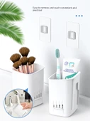 Deliksiz Banyo Tuvalet Saklama Kabı - Çok Fonksiyonlu Raf [4 Adet] - Drenaj Tepsisi Yok - 6