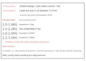 Otomatik Kendinden Emişli Takviye Pompası Su Basınç Şalteri - Siyah King Kong 1.0-1.8kg 2 - 10