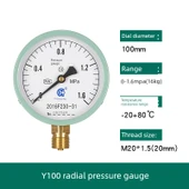 Y100 Basınç Ölçer - [0-1.6mpa] 16kg thumbnail 1