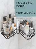 Deliksiz Mutfak Banyo Rafı - Beyaz Üçgen - Güçlü Yapıştırıcı - 2'li Paket - 2