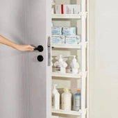 Ultra İnce Banyo Dolabı - H18-13.5 Dört Katlı Dar Dolap 83.5 cm Yükseklik - 3