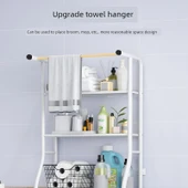 50cm Klozet Üstü Raf - Üç Katlı - Çiçek Tozu - 5