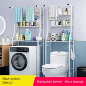 50cm Klozet Üstü Raf - Üç Katlı - Çiçek Tozu - 7