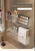 Akrilik Banyo Rafı - Duvara Monte - 2 Adet + İz Bırakmayan Yapıştırıcı - 7