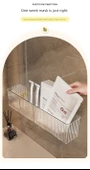 Akrilik Banyo Rafı - Duvara Monte - 2 Adet + İz Bırakmayan Yapıştırıcı - 10