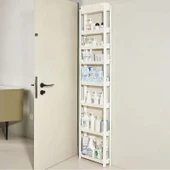 Ultra İnce Banyo Dolabı - H18-13.5 Dört Katlı Dar Dolap 83.5 cm Yükseklik - 2