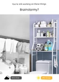 50cm Klozet Üstü Raf - Üç Katlı - Çiçek Tozu - 10