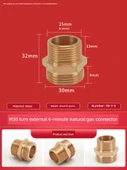 Doğalgaz Bağlantı Dirseği - M30 * 6 Çift Dış Diş - 1