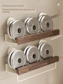 Ceviz Banyo Köşe Rafı - Vantuzlu - Tek Açılı - 30cm - 6
