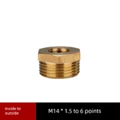Basınç Ölçer Bakır Adaptör - M14 * 1.5 - 6 Nokta - 1