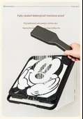 Katlanabilir Çizgi Film Banyo Rafı - Kulpsuz Kristal (Mickey ve Minnie) Beyaz Çerçeve - 11