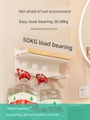 Deliksiz Duvara Monte Banyo Rafı - 50cm Artı Geniş Kenarlı AAA Sınıfı Kayın - 6