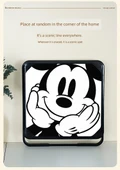 Katlanabilir Çizgi Film Banyo Rafı - Kulpsuz Kristal (Mickey ve Minnie) Beyaz Çerçeve - 9