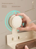 Ceviz Banyo Köşe Rafı - Vantuzlu - Tek Açılı - 30cm - 4