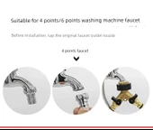 Çamaşır Makinesi Musluk Dirsek T Konnektörü - E Şönt + Lavabo Dönüştürücü - 11