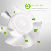 SLIM5 Banyo Havalandırma Fanı - 122mm Açıklık - 3