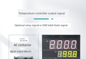 Dijital Akıllı Sıcaklık Kontrol Cihazı 96x96 SSR Katı Hal Çıkışlı Ayarlanabilir - 11