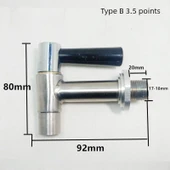 Elektrikli Su Isıtıcı Musluk - Tip B 4 Nokta Parlatma Paslanmaz Çelik - 11