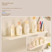 Deliksiz Alüminyum Banyo Rafı - Krem Beyazı 70cm - 4