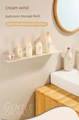 Deliksiz Alüminyum Banyo Rafı - Siyah 30cm - 7